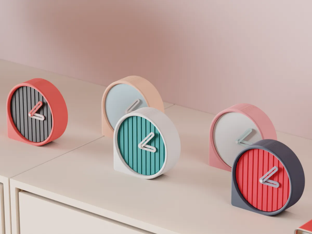 Desktop Clock. Modular office clock kit. Modern