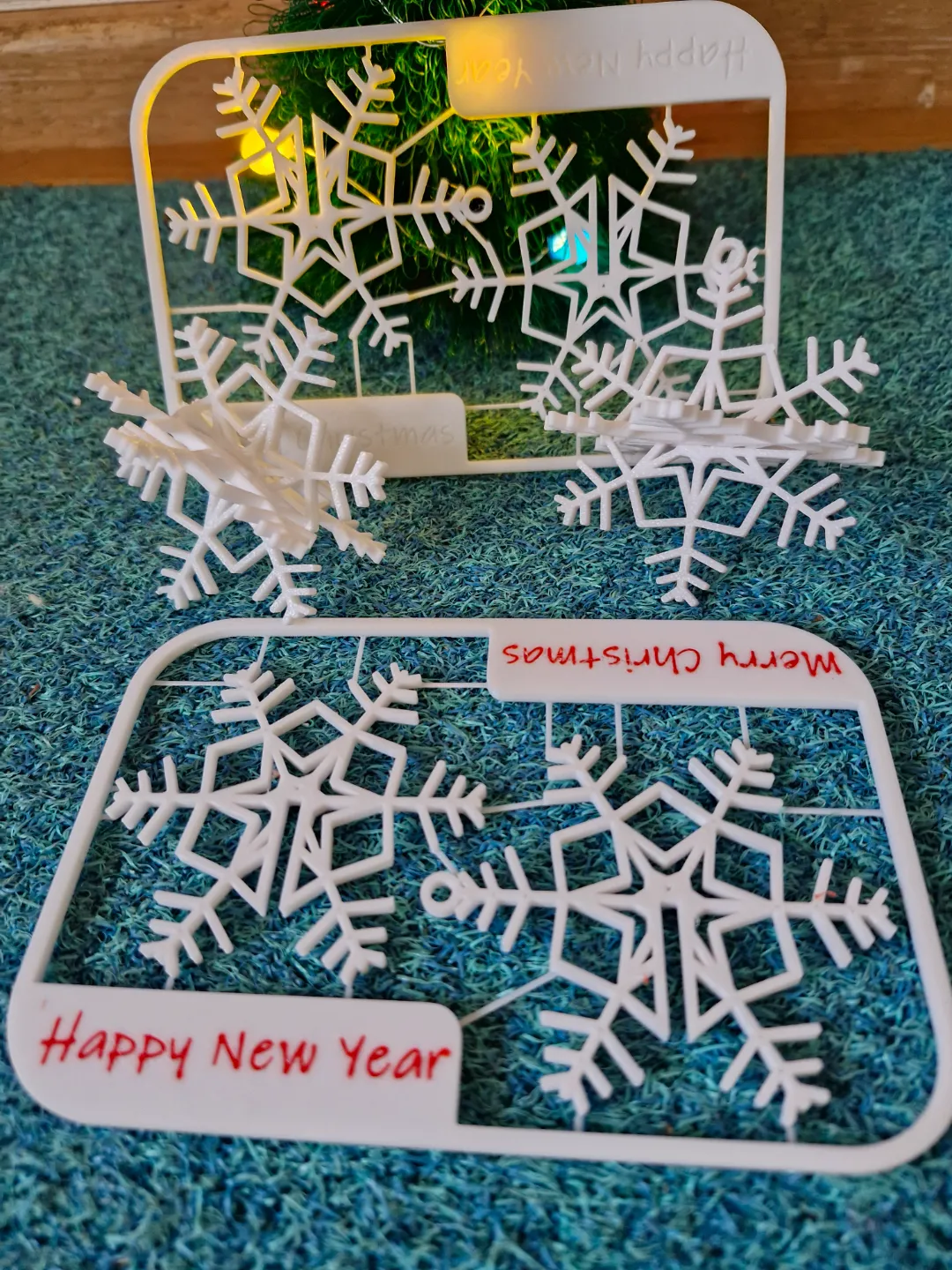 Snow Flake kit card, text customizable, photo 2 of 4 - Snow Flake kit card, text customizable Toys, Games & Hobbies