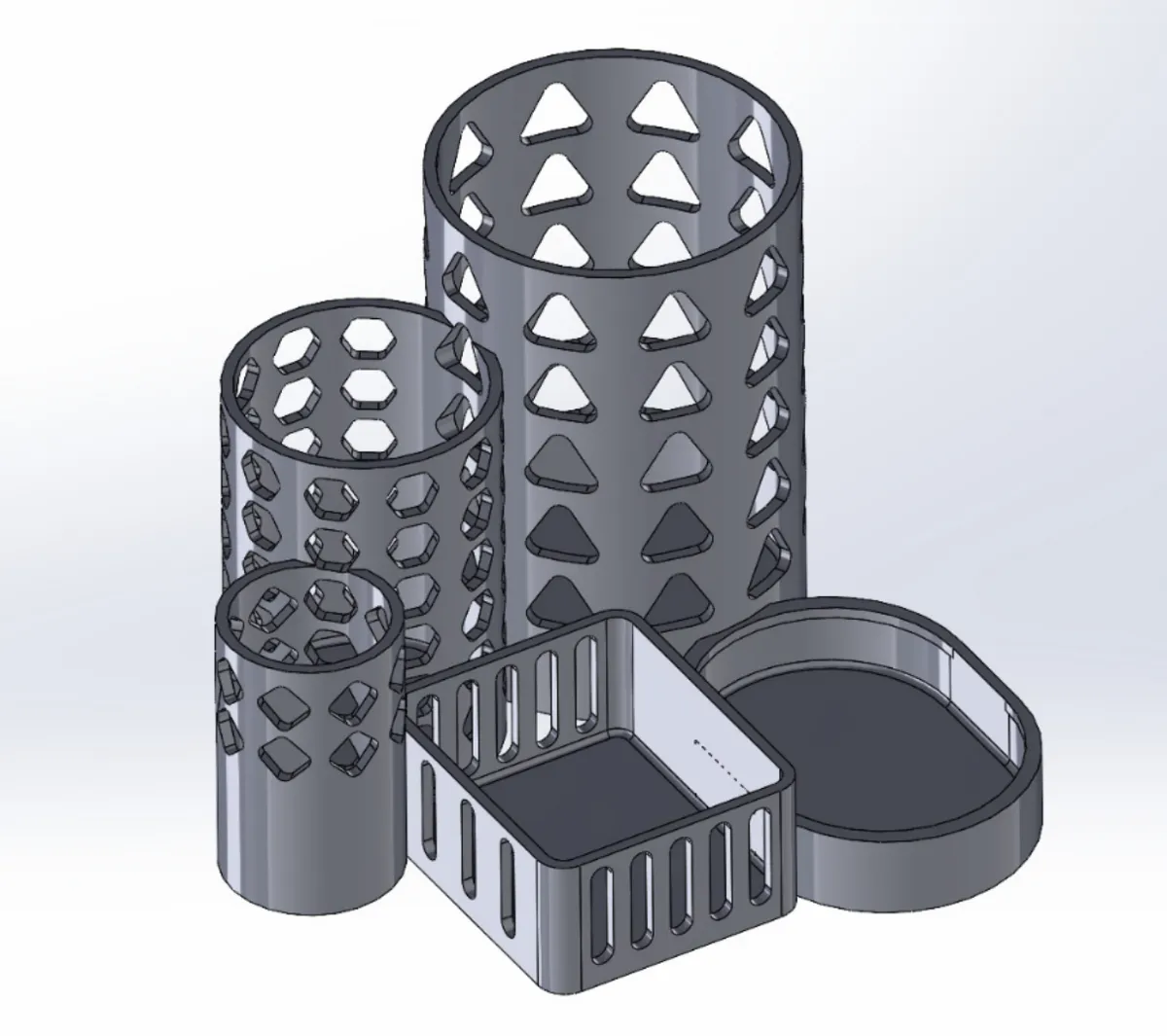 Geometric Desk Organizer - Office, in stock in India