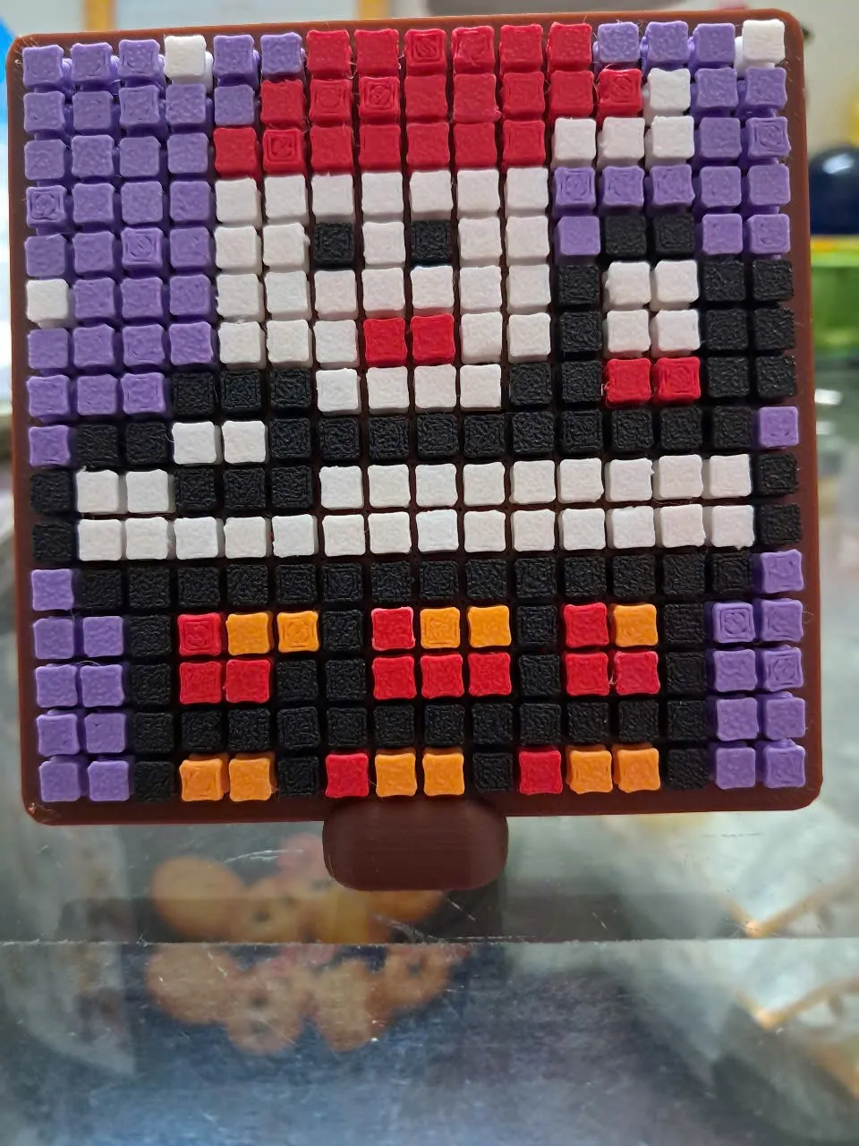 Santa Claus 16x16 Pixel Puzzle (4mm tiles), photo 2 of 3 - Santa Claus 16x16 Pixel Puzzle (4mm tiles) Art