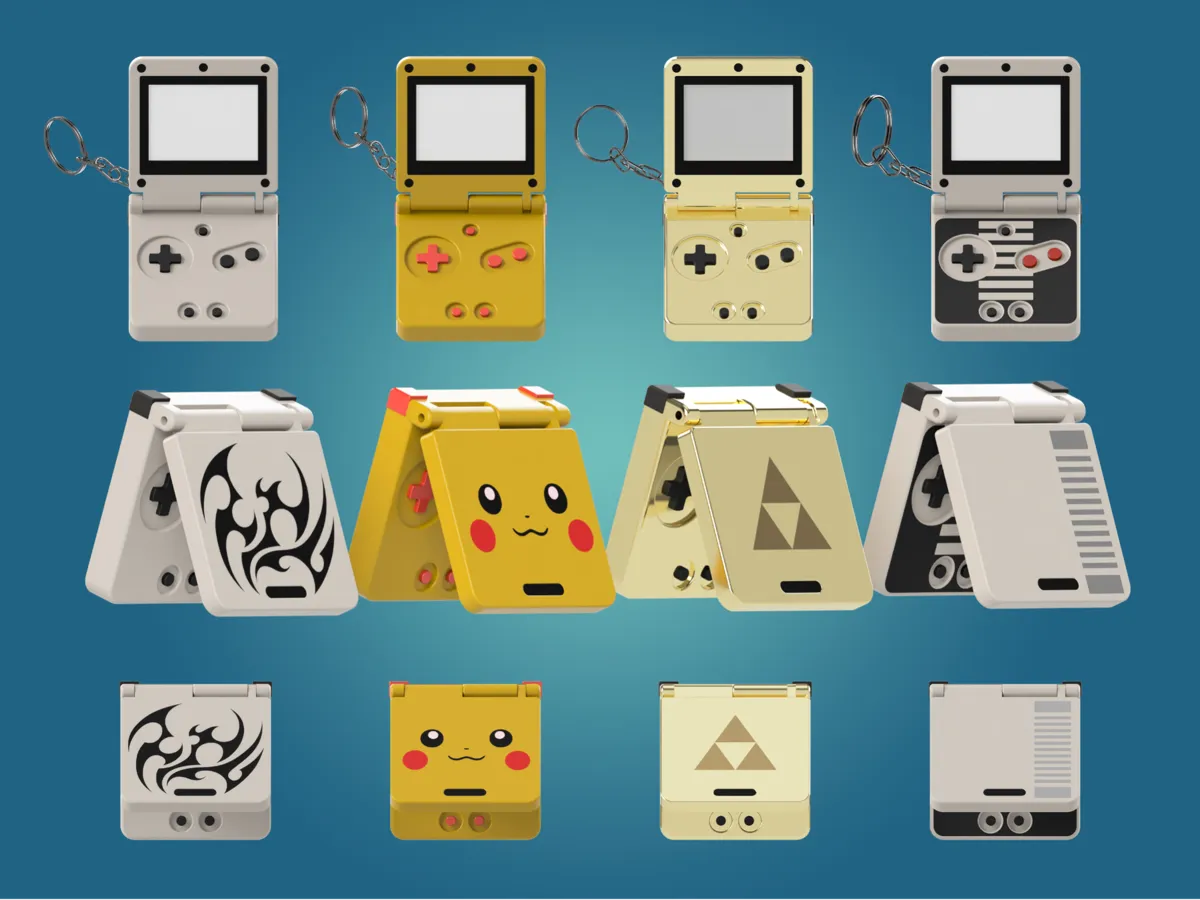 Gameboy Advance SP Special Edition Keychains