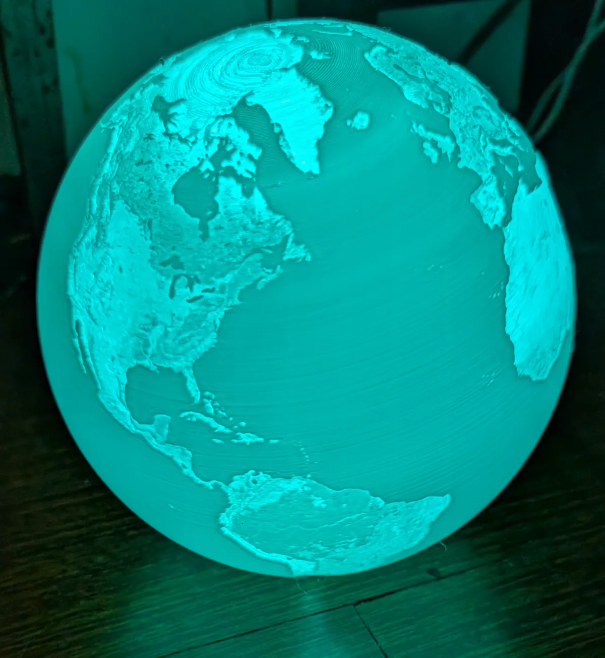 Earth Lithophane A1 Mini - 87% kc007 / 001 LED kit, photo 3 of 4 - Earth Lithophane A1 Mini - 87% kc007 / 001 LED kit Home Decor Items