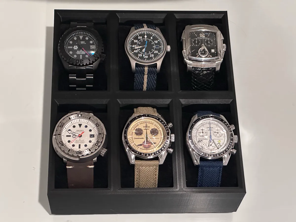 Watch Case - With and Without Gridfinity