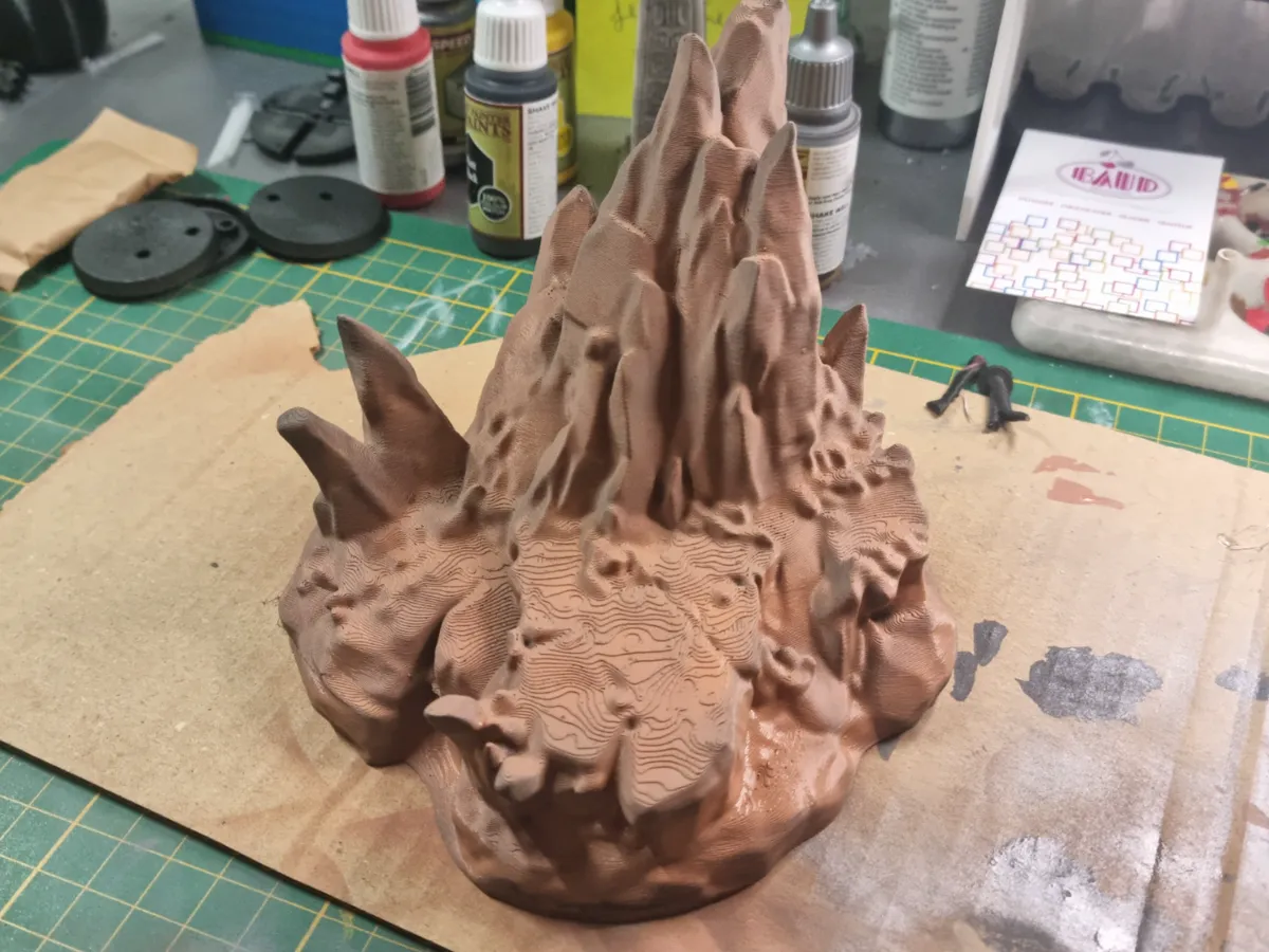 Desert Rock Formation Sci-Fi Terrain for Wargames