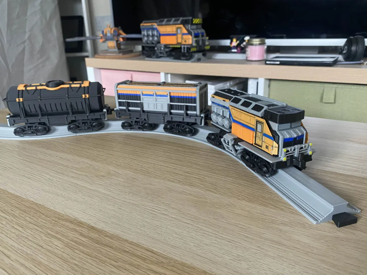 Satisfactory Train Cart + Tracks