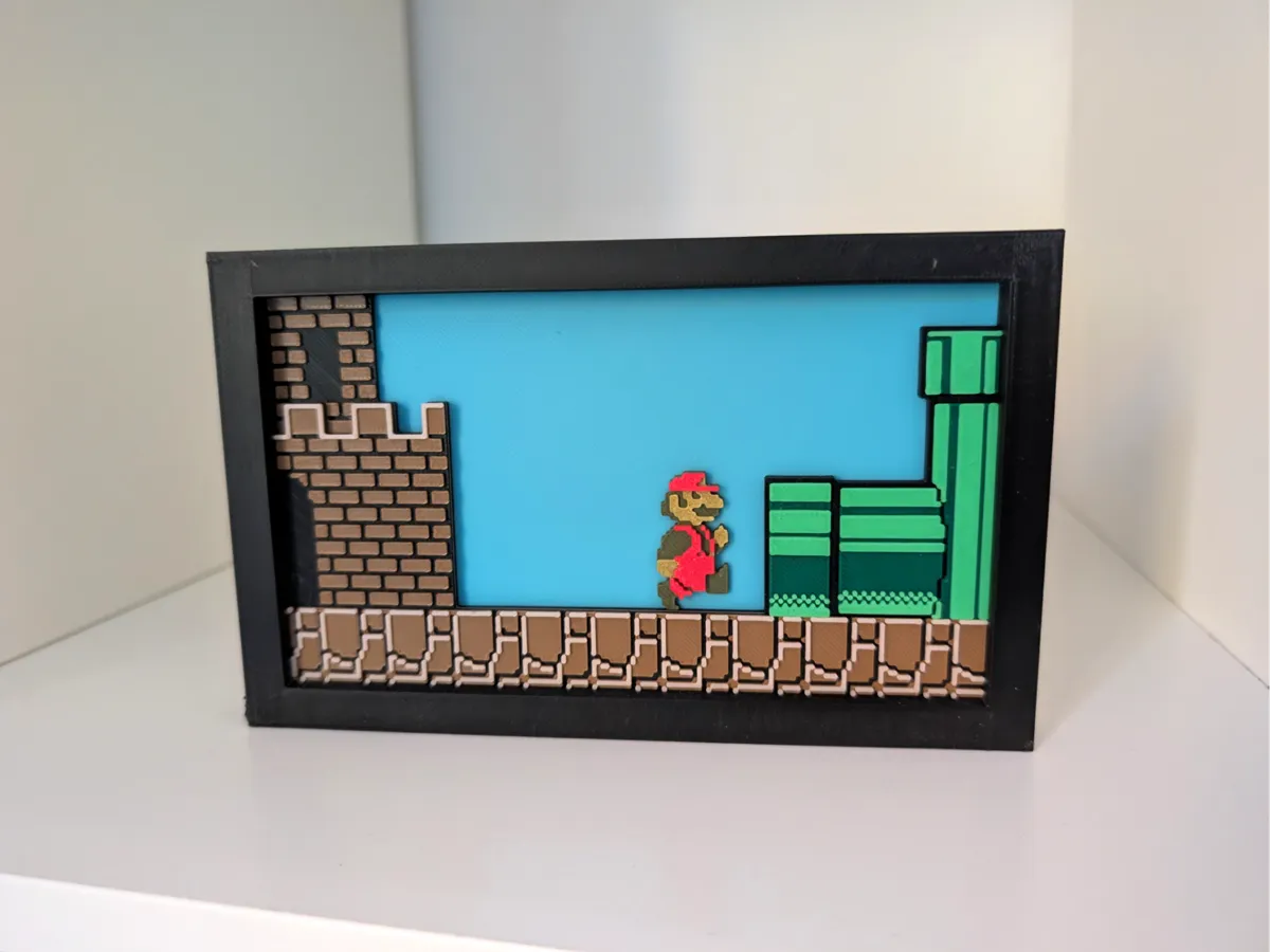 Super Mario Bros. - Pipe Transition Wall Art