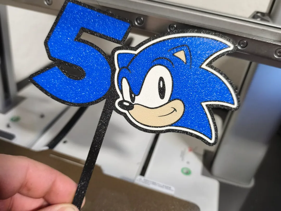 Sonic Cake Topper 5th Birthday