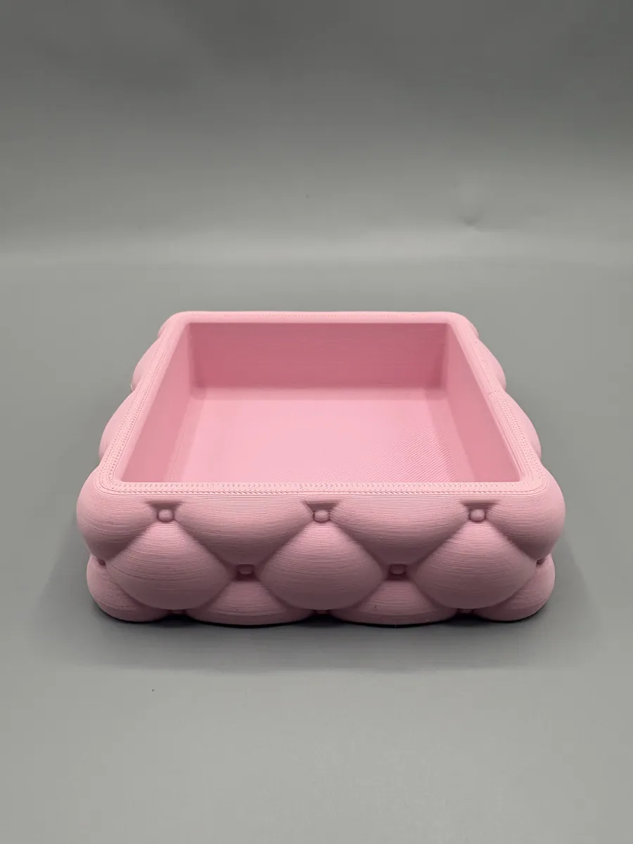 Modern Quilted Vanity Tray Bathroom Organizer, photo 3 of 4 - Modern Quilted Vanity Tray Bathroom Organizer Bath & Personal Care