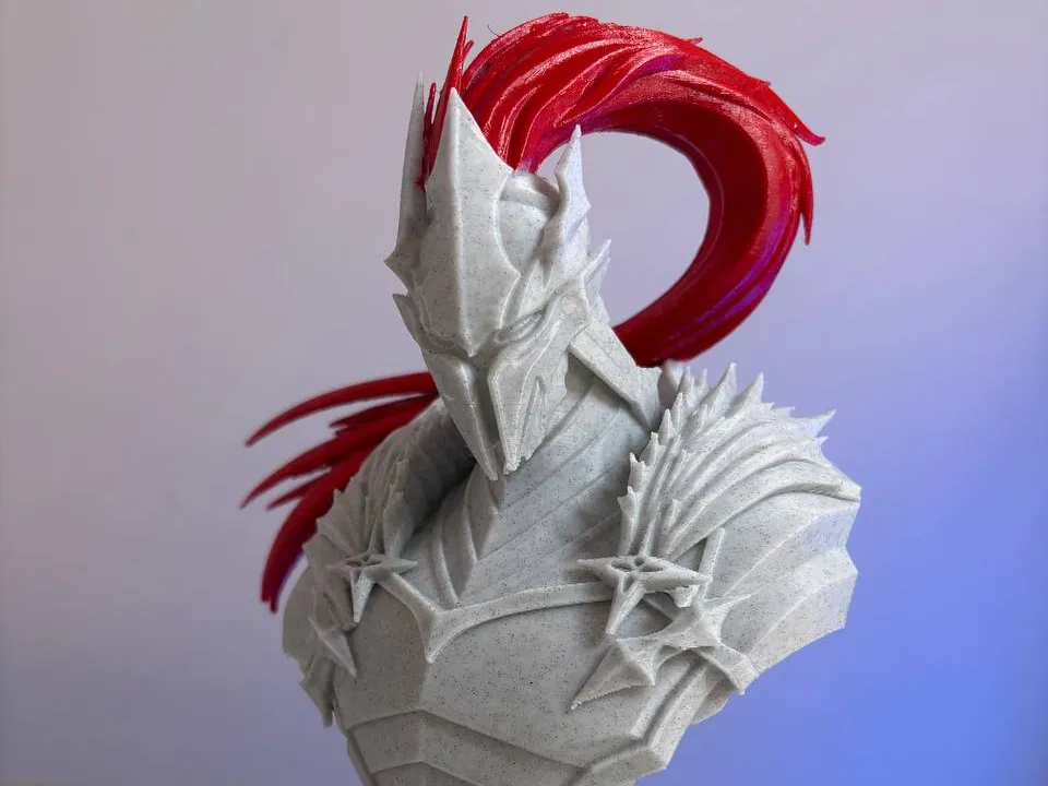 Busto di Igris, Fan Art di Solo Leveling