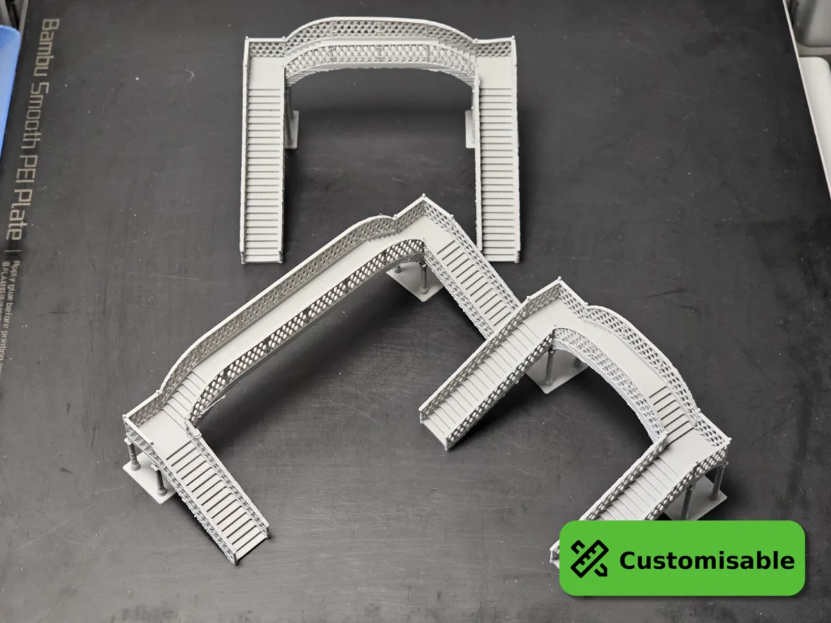 N-gauge Railway Footbridge
