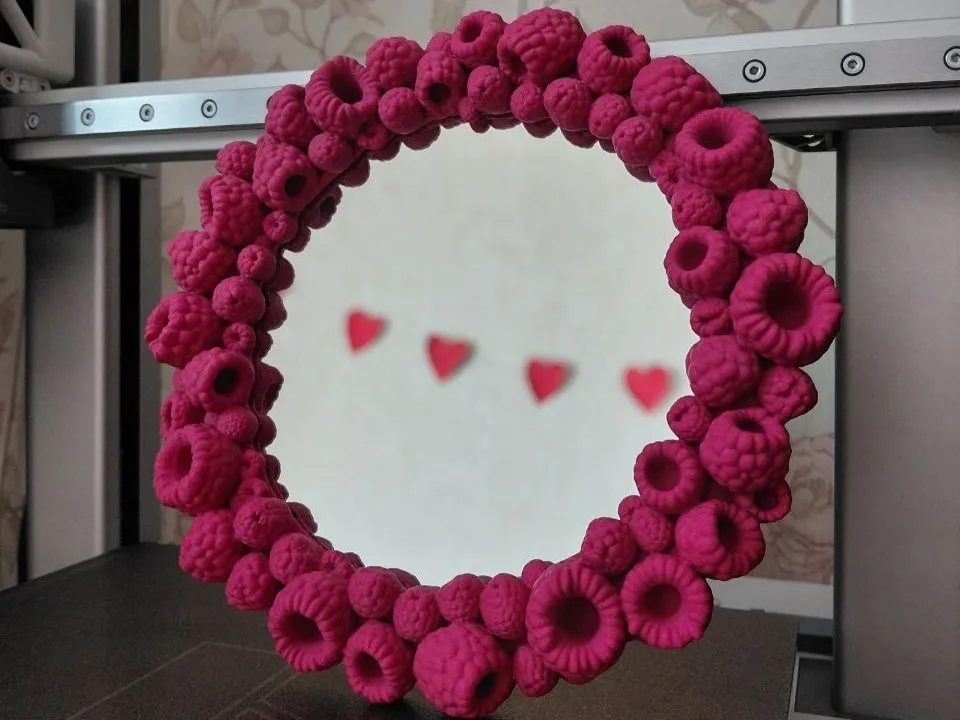 Raspberry Mirror Frame
