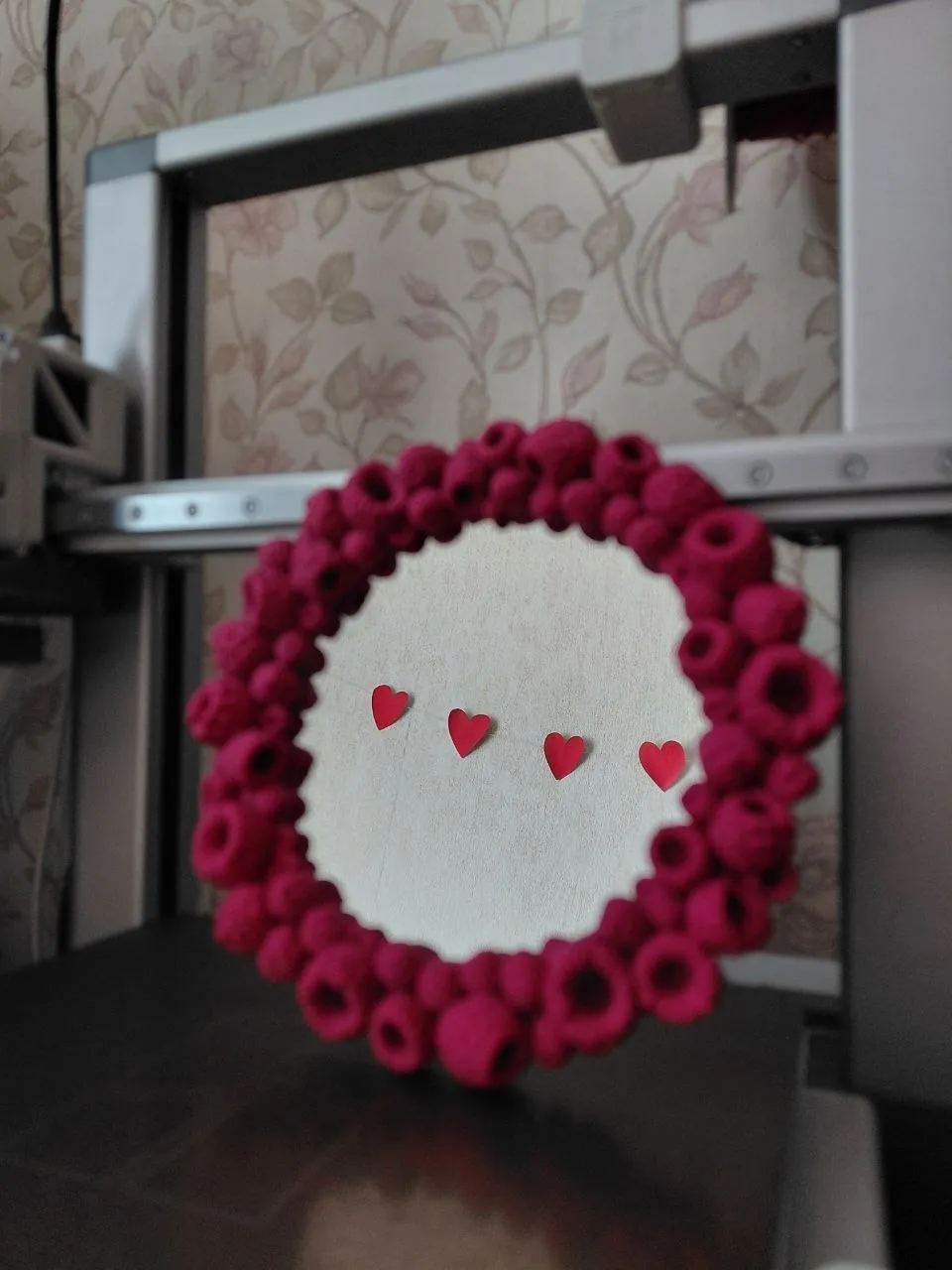 Raspberry Mirror Frame, photo 3 of 3 - Raspberry Mirror Frame Home Decor Items