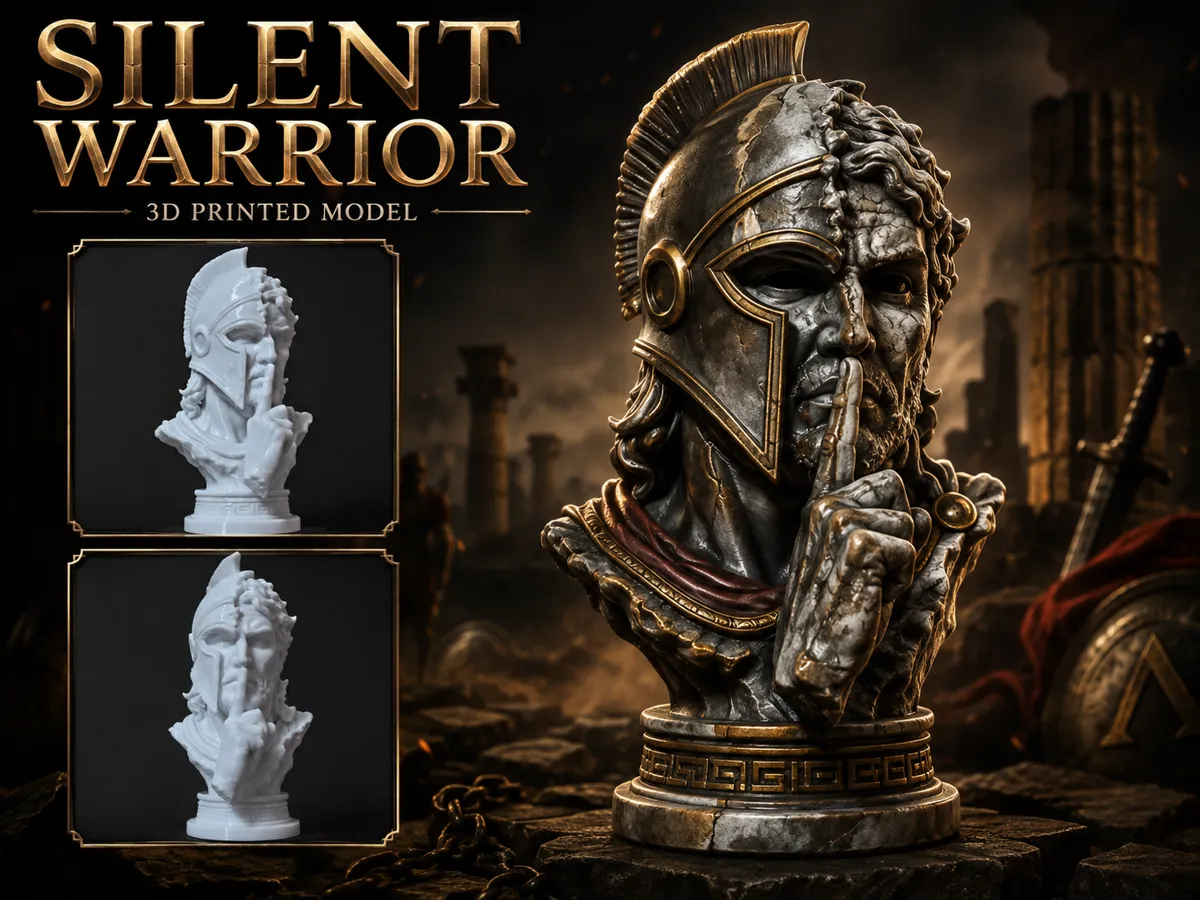 Warrior Bust, Silence Pose | Ancient Spartan - Character Busts, in stock in India