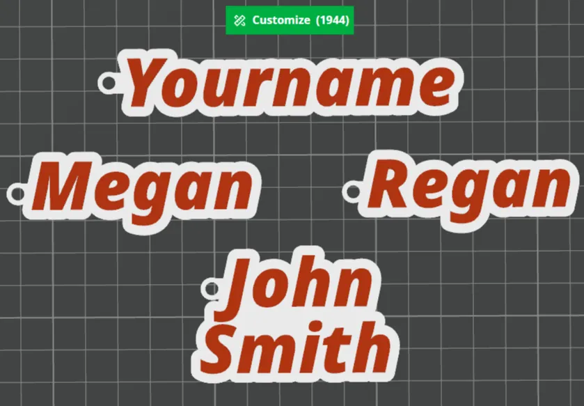 Custom Name Keychain Generator