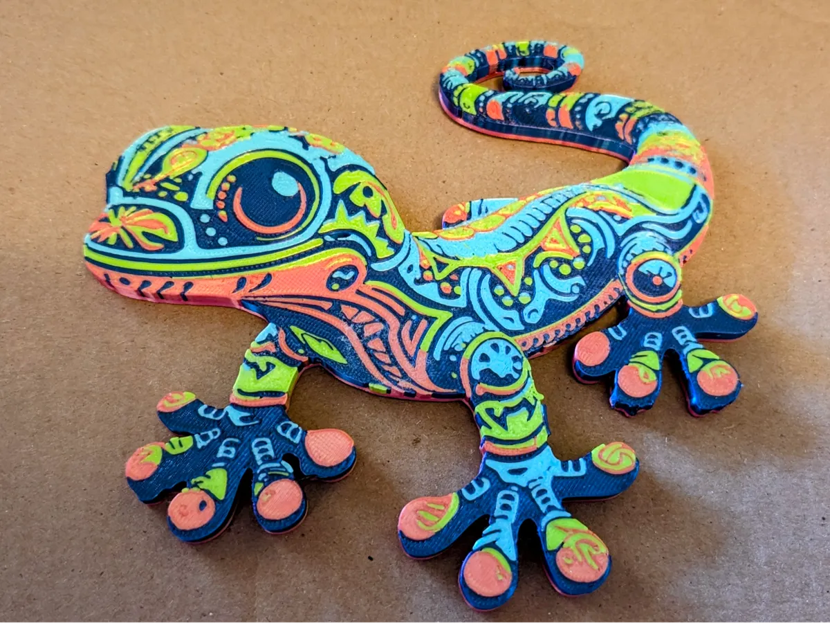 Gecko wall art - Photo Keychains, in stock in India
