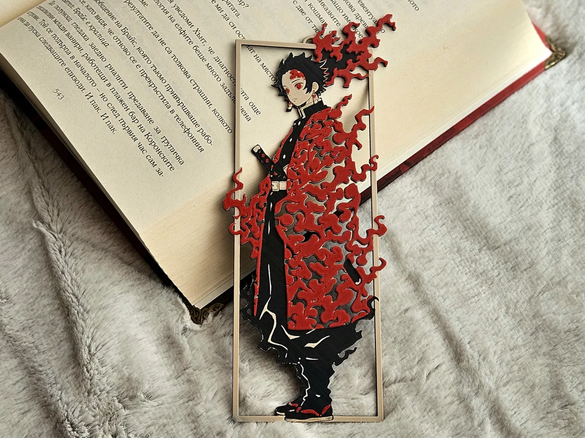 Demon Slayer Bookmark, photo 4 of 4 - Demon Slayer Bookmark Art