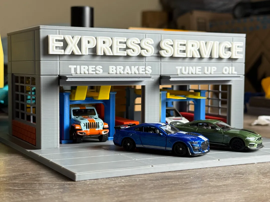 1:64 2-Bay Garage Diorama