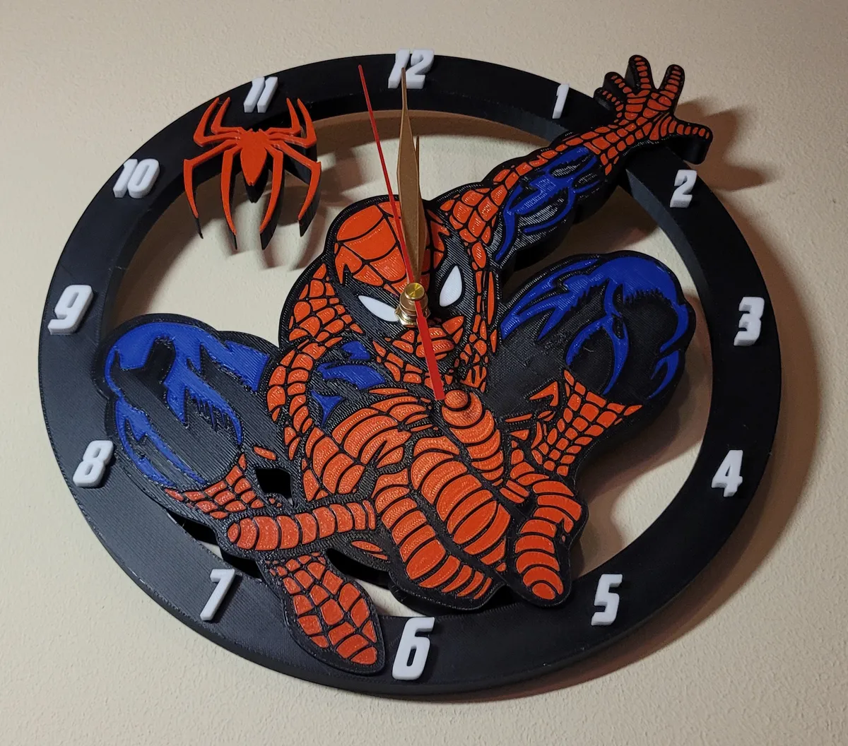 Spiderman Clock, photo 3 of 3 - Spiderman Clock Home Decor Items