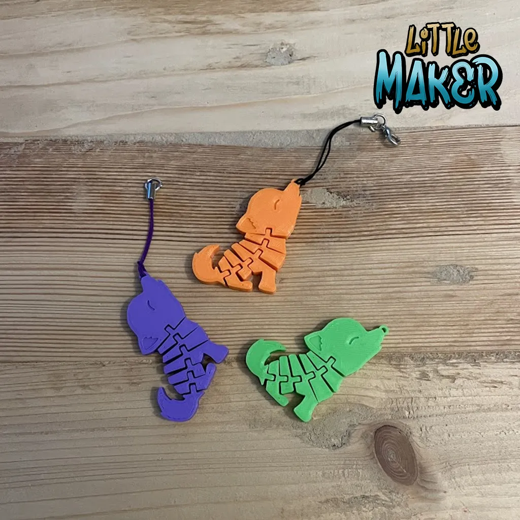 Flexi wolf - Wolf keychain, photo 3 of 3 - Flexi wolf - Wolf keychain Keychains