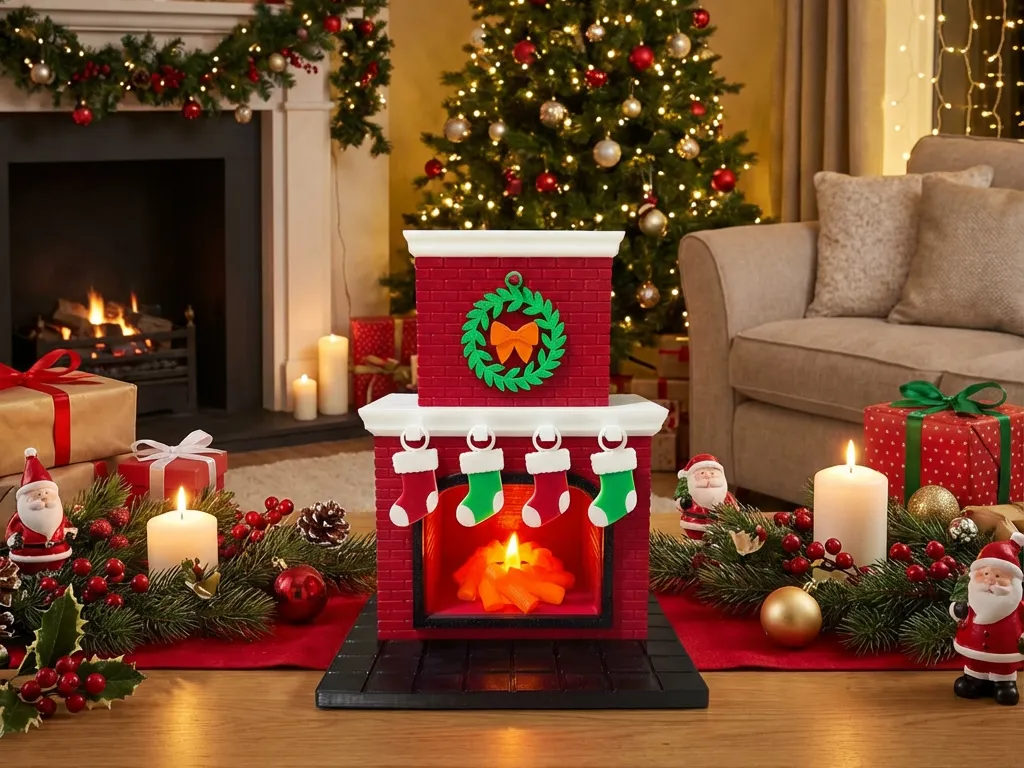 Christmas fireplace