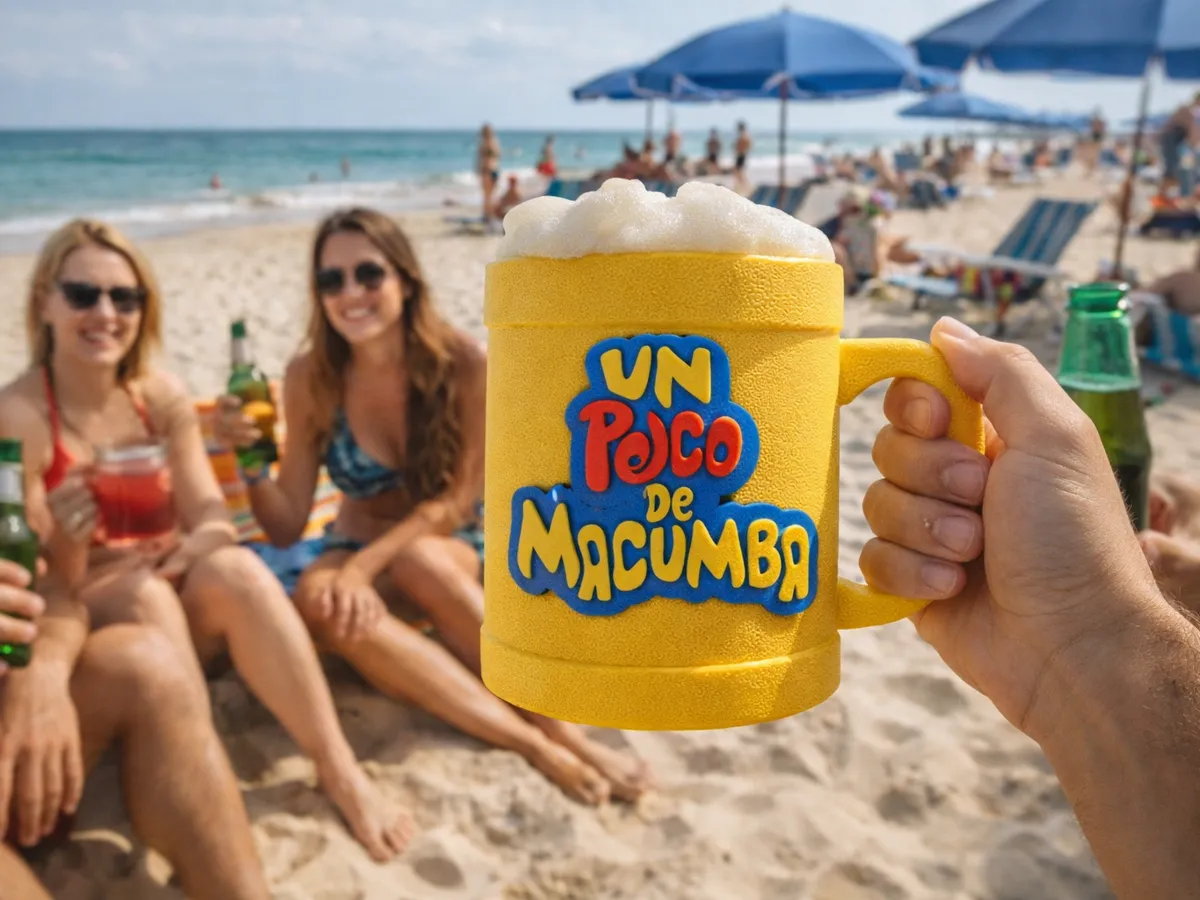 A little bit of Macumba, logo for UPDR beer chop