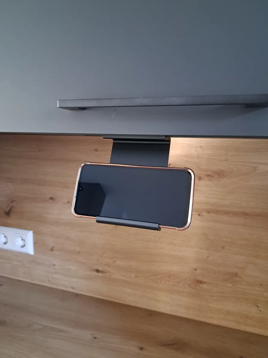 Kitchen Cabinet Clip Phone Holder, photo 4 of 4 - Kitchen Cabinet Clip Phone Holder Mobile & Device Accessories