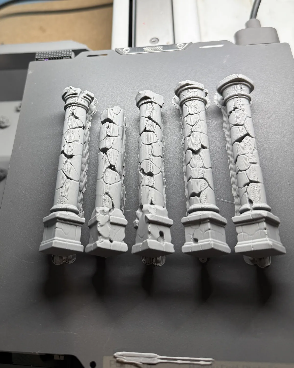 Ancient Ruined Stone Columns for DnD Terrain, photo 3 of 3 - Ancient Ruined Stone Columns for DnD Terrain Board Games & Tabletop