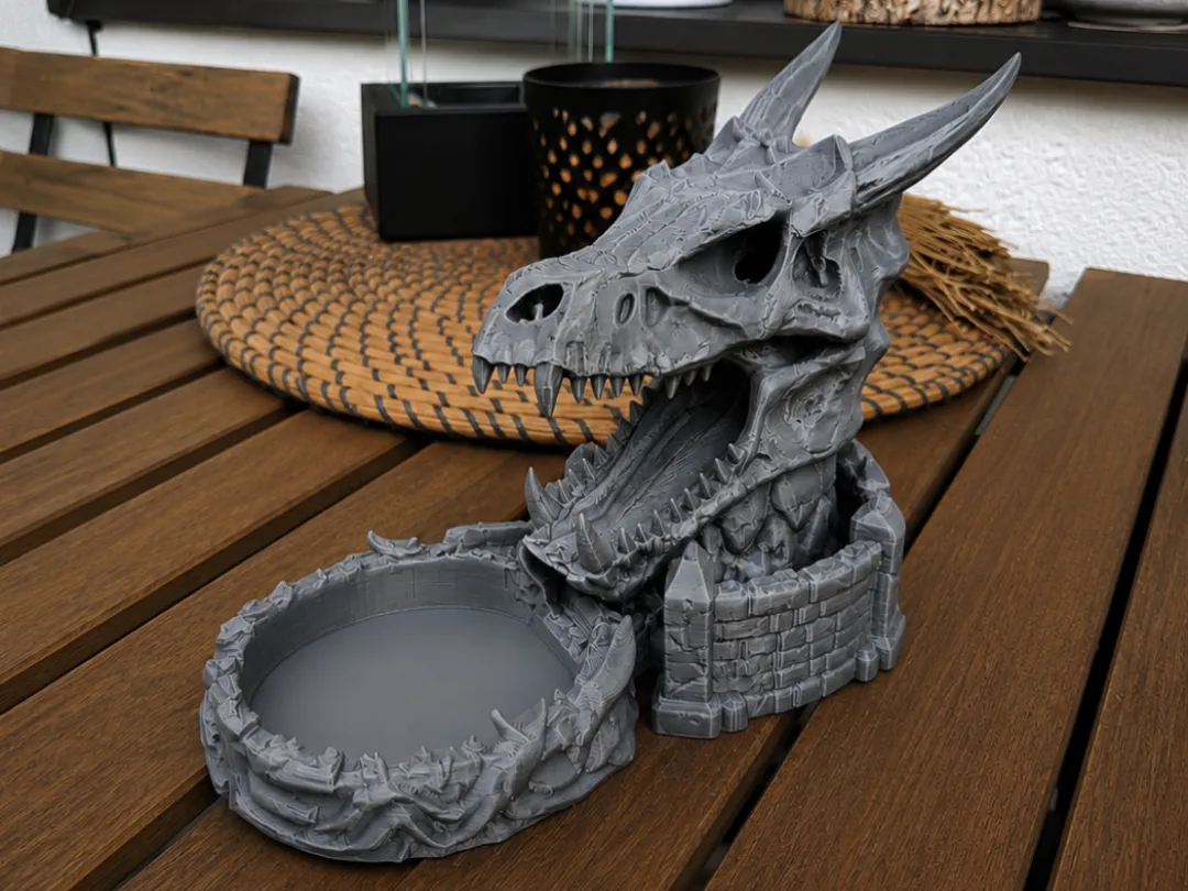 Dragon Skull Dice Tower - Dragon & Creature Dice Towers, in stock