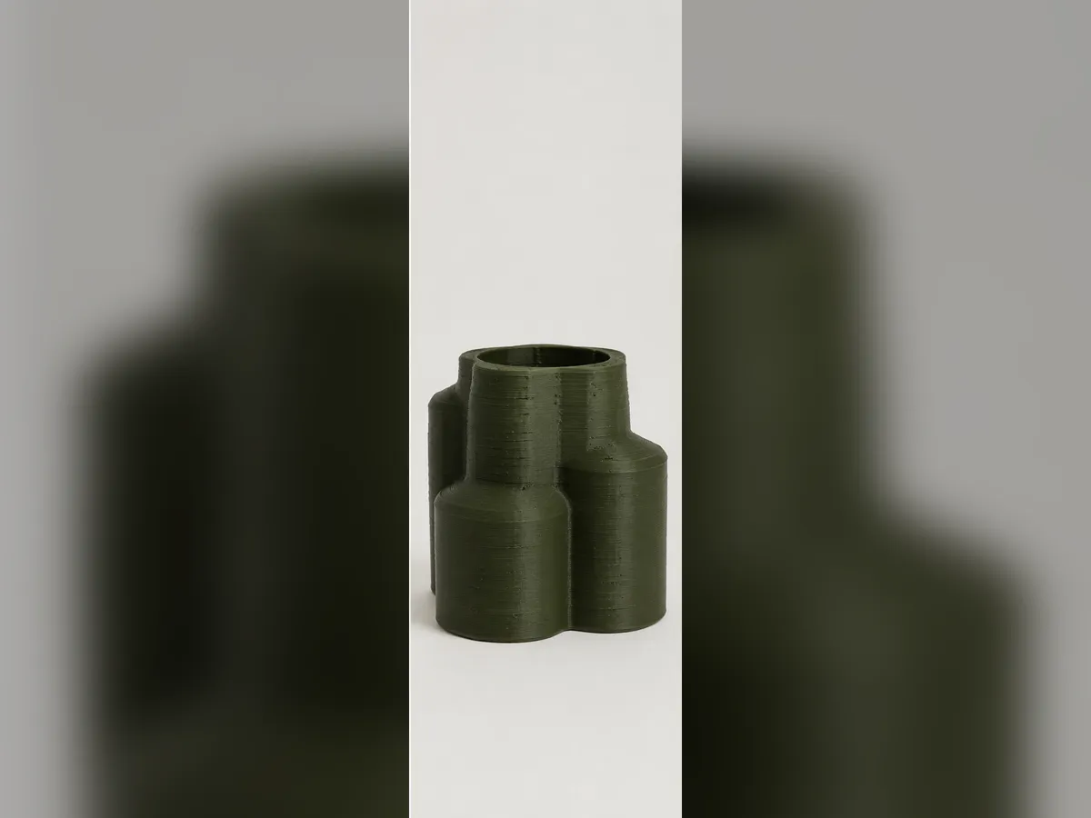 Moss Green Cluster Vase, photo 3 of 4 - Moss Green Cluster Vase Home Decor Items