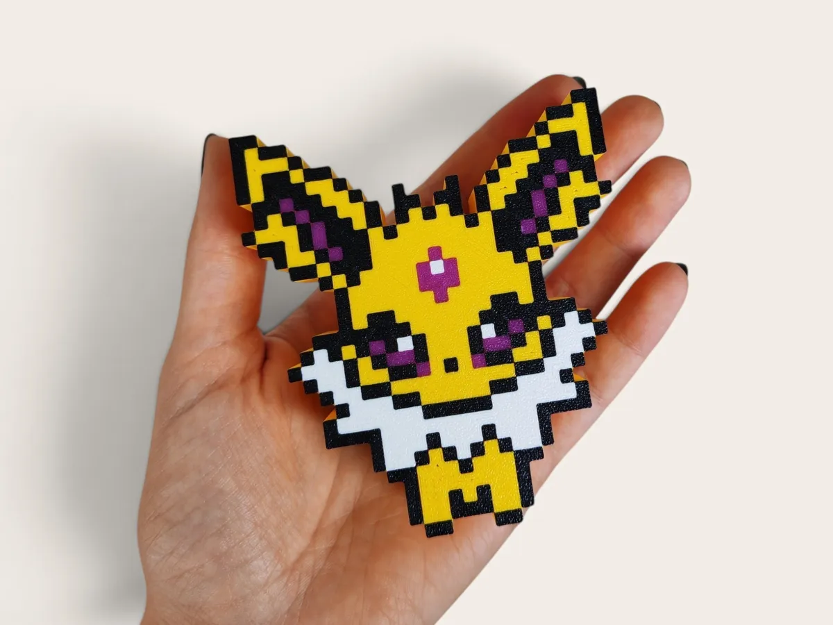 8-Bit Eeveelution Set- Jolteon & Glaceon & Leafeon, photo 4 of 4 - 8-Bit Eeveelution Set- Jolteon & Glaceon & Leafeon Toys & Games