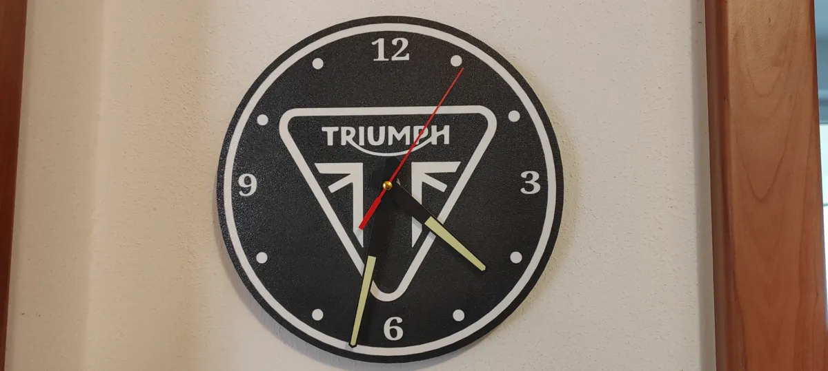 Triumph Logo Wall Clock - Decor, in stock in India