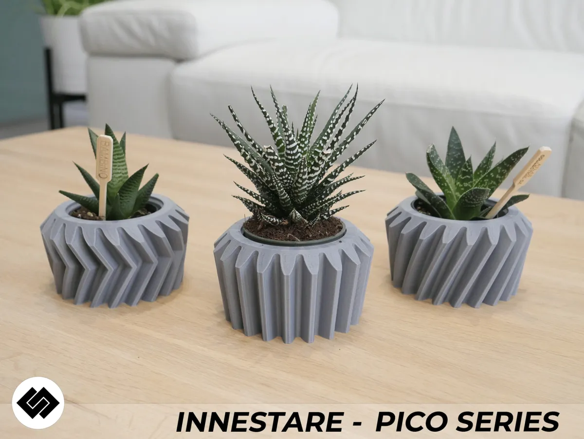 Innestare Series Triple Planter Set, photo 3 of 4 - Succulent & Mini Planters, planter design