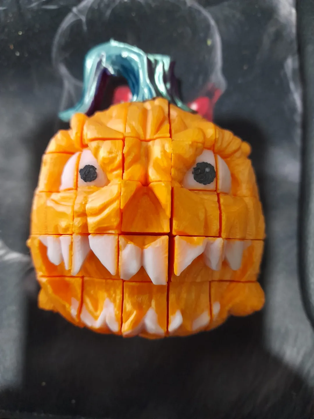 pumpkin pixel fidget, photo 2 of 4 - pumpkin pixel fidget Toys & Games