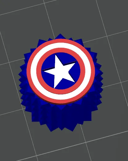 Valve cap Captain America Marvel, photo 3 of 4 - Valve cap Captain America Marvel Car & Vehicle