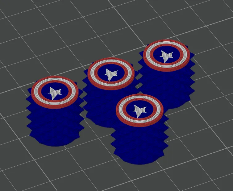 Valve cap Captain America Marvel, photo 4 of 4 - Valve cap Captain America Marvel Car & Vehicle