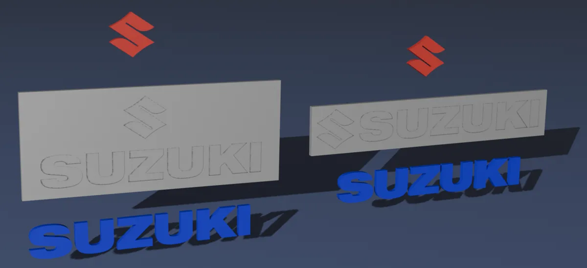 Suzuki Logo Display Sign, photo 3 of 4 - Suzuki Logo Display Sign Miniatures