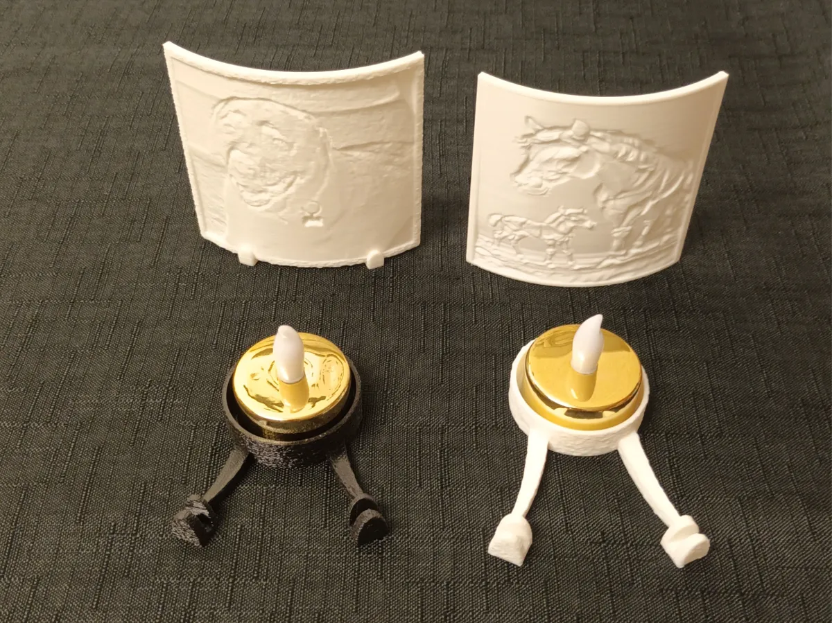 Curved Lithopane Stand For Tea Light Candle - Decor, in stock in India