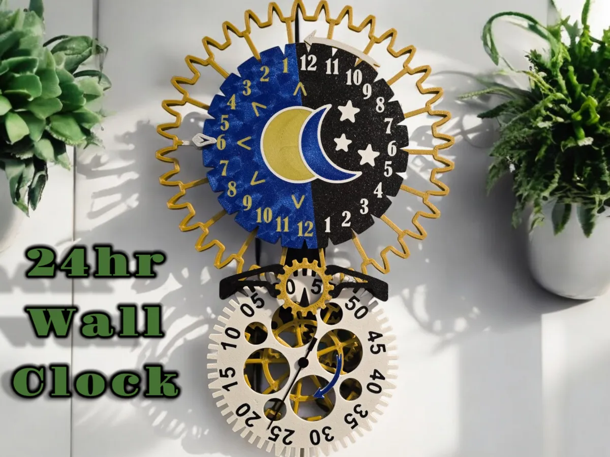 wall Clock has AM and PM sides