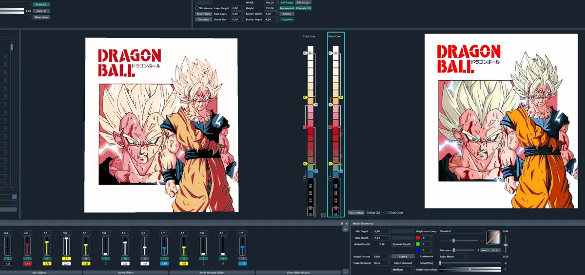 Dragon Ball Z Hueforge - Majin Goku & Vegeta, photo 4 of 4 - Dragon Ball Z Hueforge - Majin Goku & Vegeta Generative Art