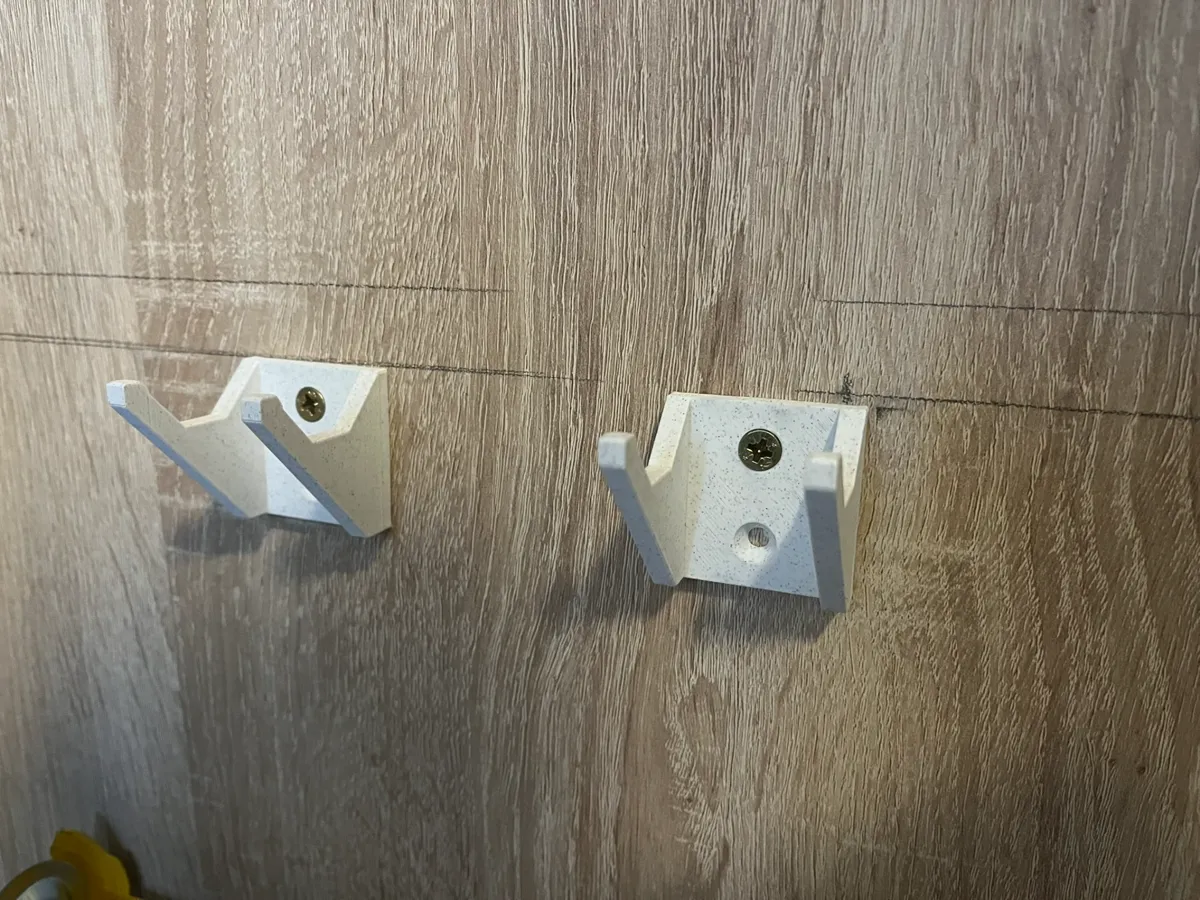 double wall tool hook with M4 screw holes, photo 3 of 3 - double wall tool hook with M4 screw holes Tools & Workshop