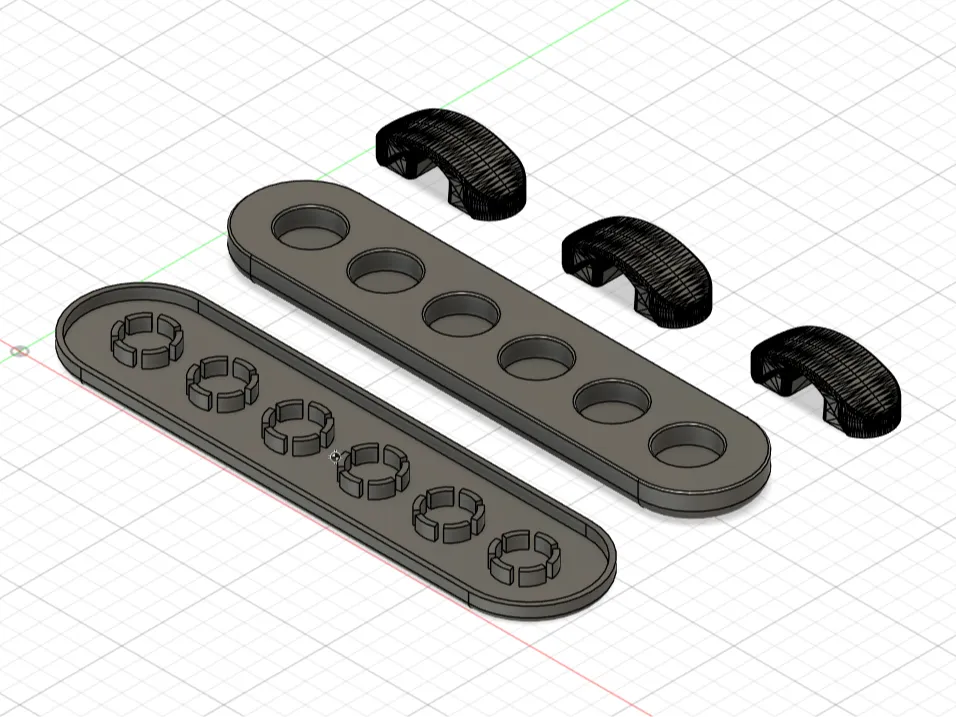 Magnetic Cable Clips and Magnetic Base