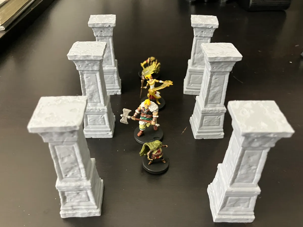 DND Dungeon Pillars