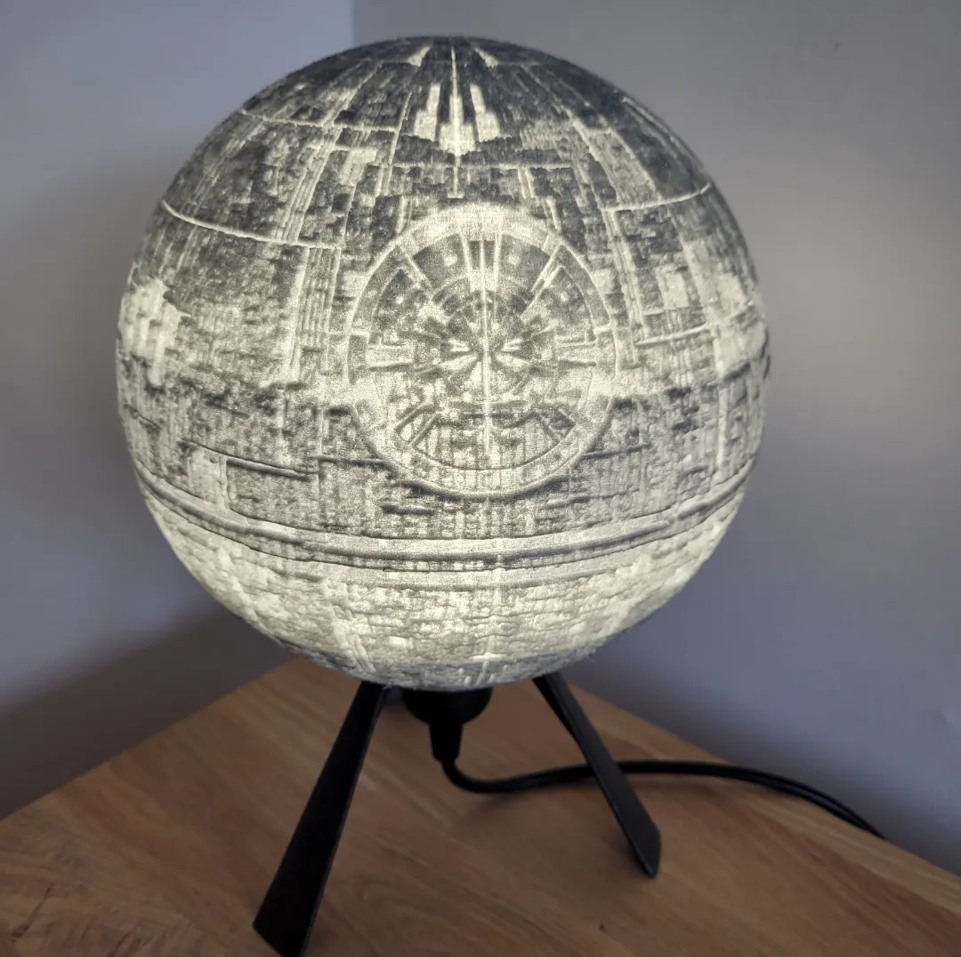 StarWars deathstar lithophane lamp