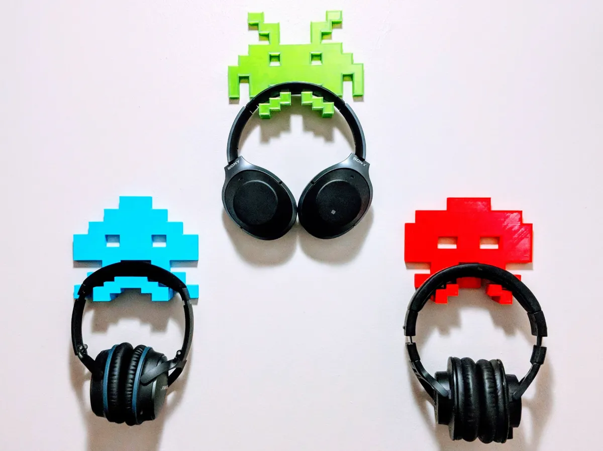 Space Invaders Headphone Wall Hangers