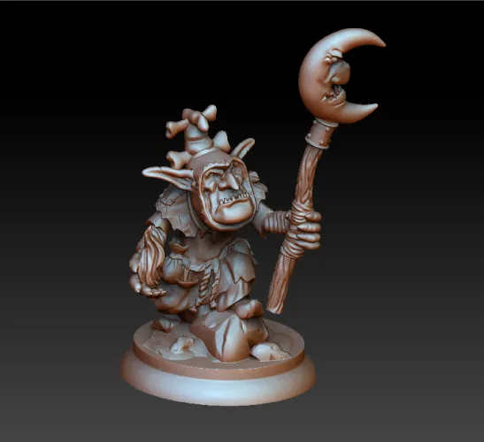 Goblin shaman dnd miniature