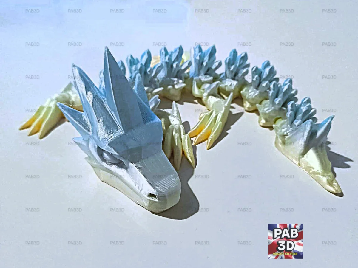 articulated baby crystal dragon