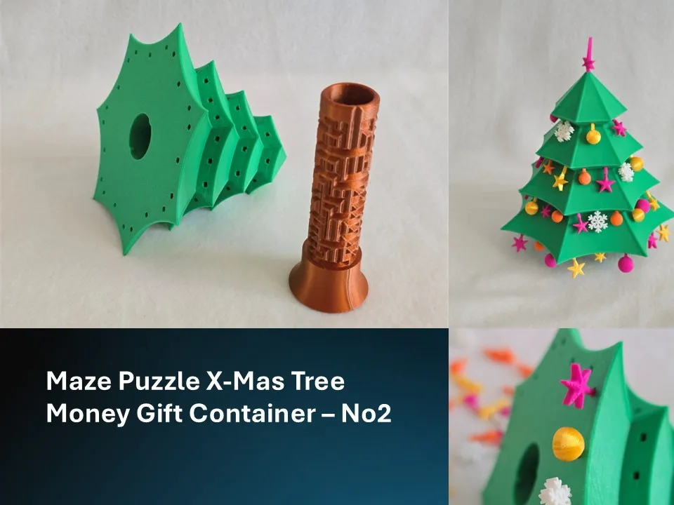 Puzzle Maze Box, Xmas Edition No2