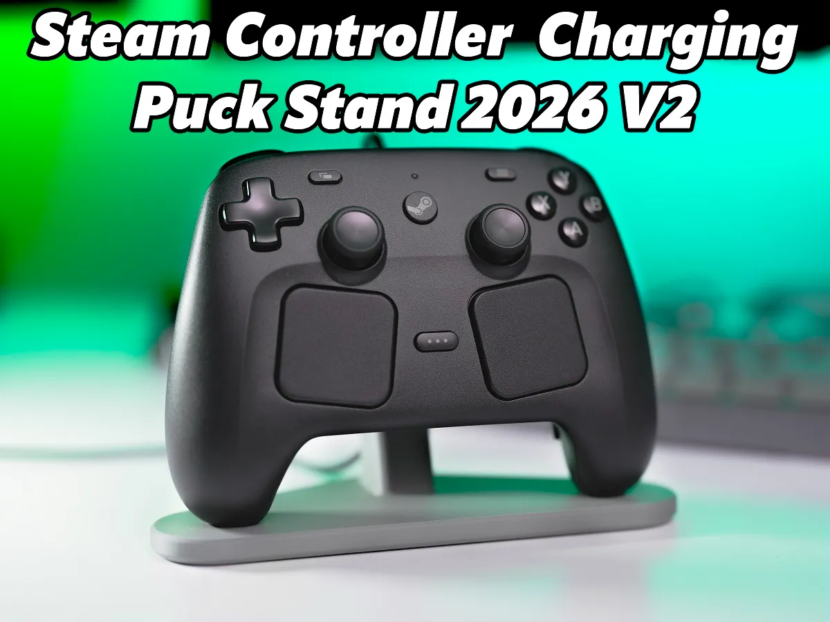 Steam Controller With Charging Puck Stand 2026 V2