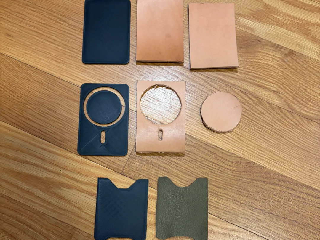 MagSafe Wallet Template for Leather