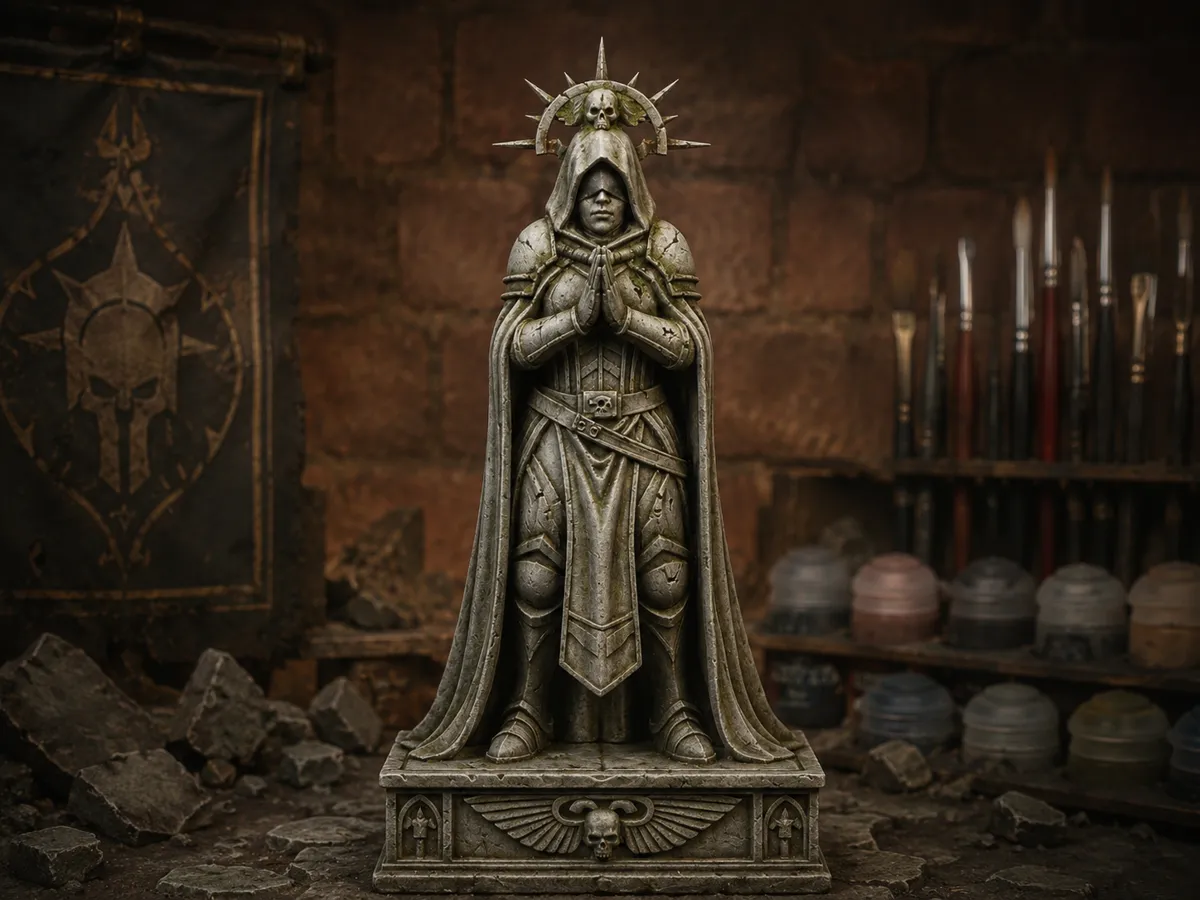 Grimdark Sci-Fi Hooded Sister Wargaming Terrain